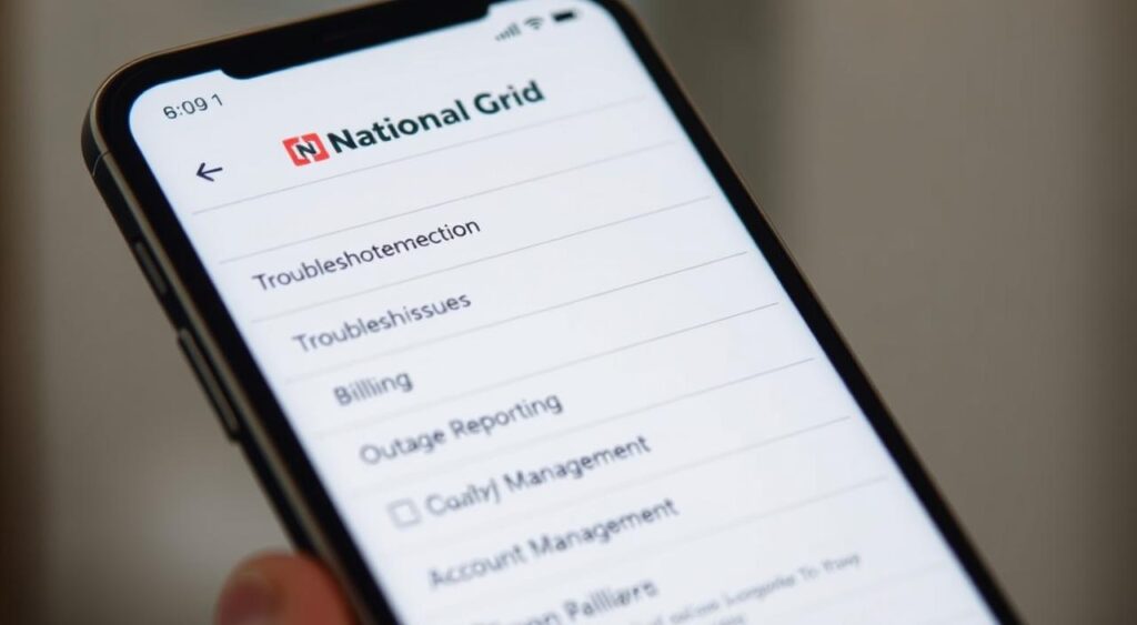 National Grid mobile app troubleshooting