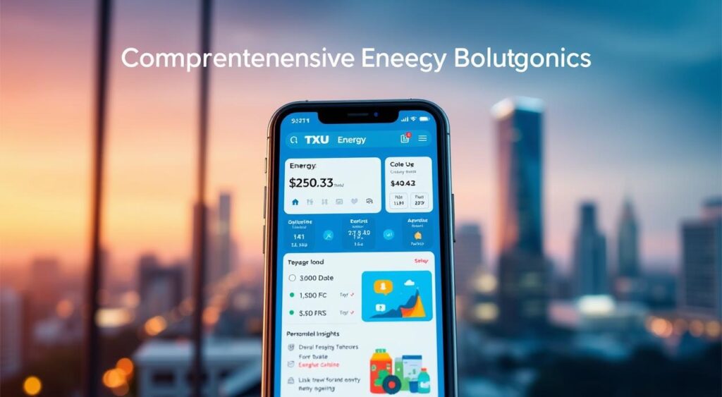 TXU gas app overview