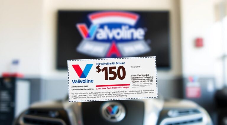 valvoline coupon, oil change discount, car maintenance deals, auto savings